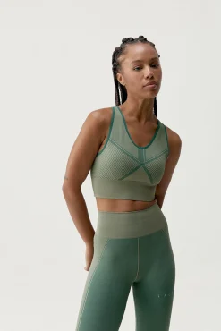Sujetador top deportivo Buddha verde