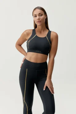 Sujetador top deportivo Gold negro