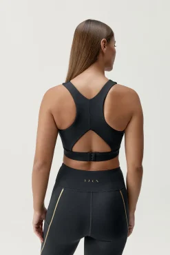 Sujetador top deportivo Gold negro