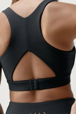 Sujetador top deportivo Gold negro