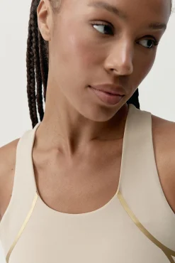 Sujetador top deportivo Gold beige