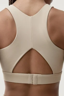 Sujetador top deportivo Gold beige