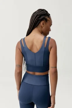 Sujetador top deportivo Maan azul