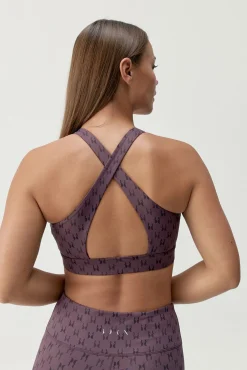 Sujetador top deportivo Monogram morado