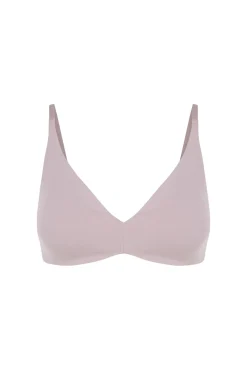 Sujetador triangular algodón beige