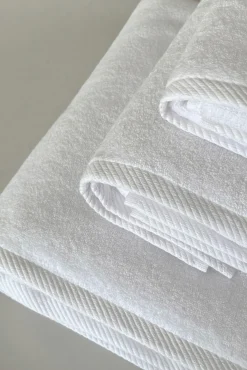 Toalla manos asana 600g/m2 zero twist blanco 50x100