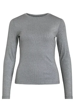 Top de manga larga con glitter