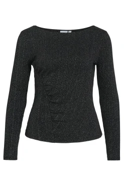 Top de manga larga con glitter