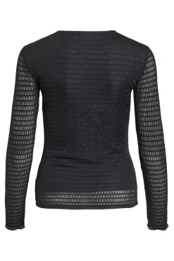 Top de manga larga con textura