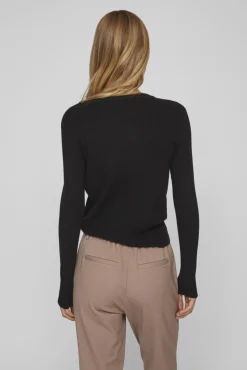 Top de punto canalé