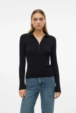 Top de punto estilo polo