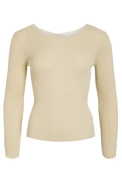 Top de punto reversible con lúrex