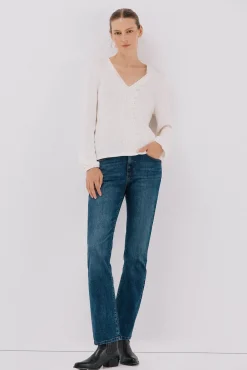 Top detalle puntilla escote