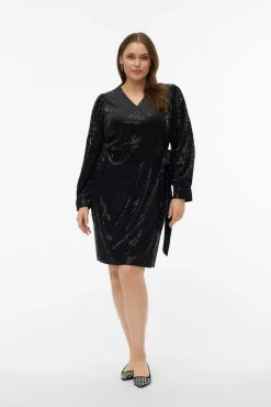 Top detalles brillantes talla grande