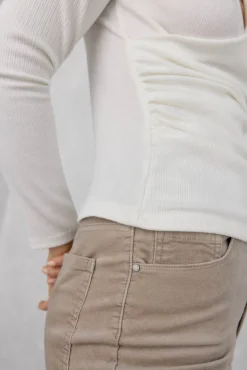 Top drapeado textura