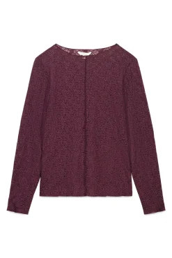 Top encaje asimétrico