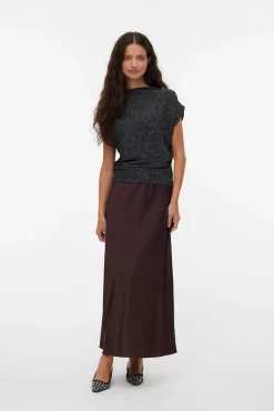 Top escote Perkins lúrex