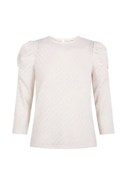 Top estructura manga abullonada