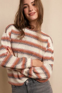 Top estructura multicolor