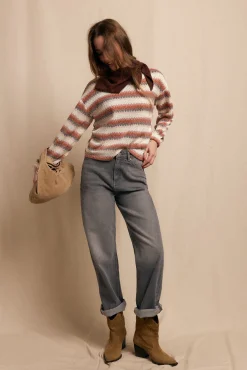 Top estructura multicolor