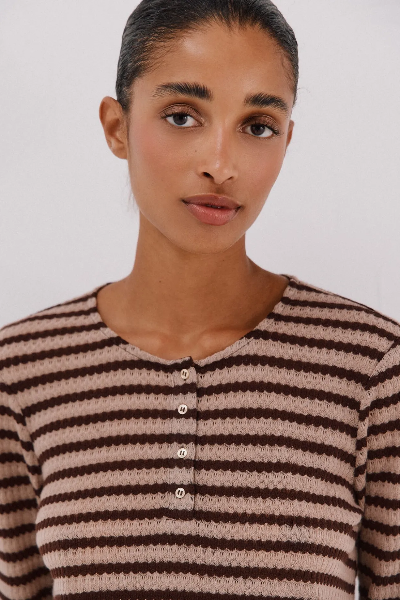 Top estructura rayas