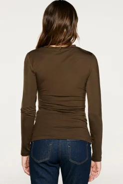 Top fruncido slim fit