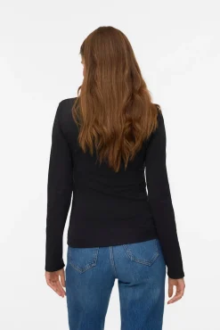 Top manga larga escote cuadrado