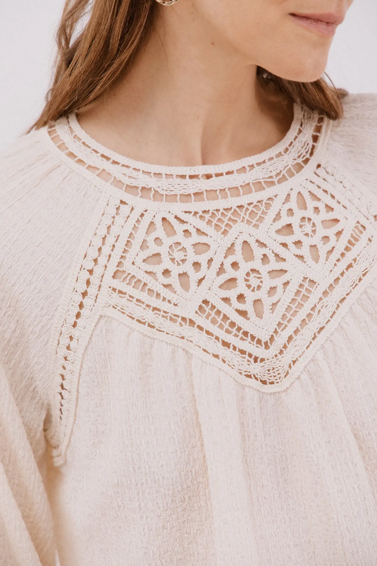 Top parche crochet