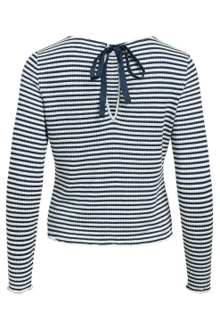 Top rayas detalle lazo