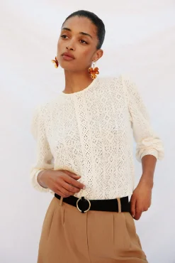 Top rústico puntillas