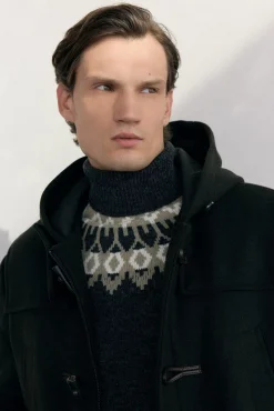 Trenca lana alamares