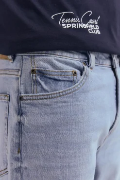 Vaquero lavado claro straight fit