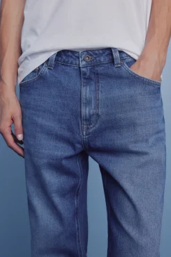 Vaquero lavado medio oscuro regular fit