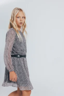 Vestido animal print niña