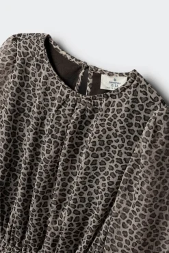 Vestido animal print niña