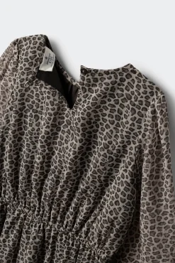 Vestido animal print niña