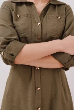 Vestido camisero cinturón