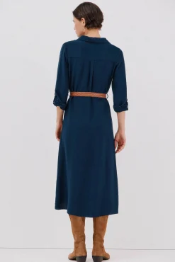 Vestido camisero cinturón