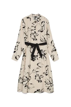 Vestido camisero fluído