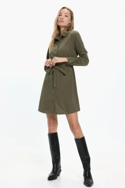 Vestido camisero micropana