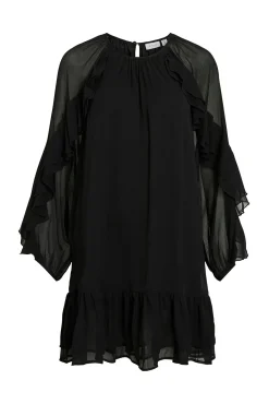 Vestido corto con volantes