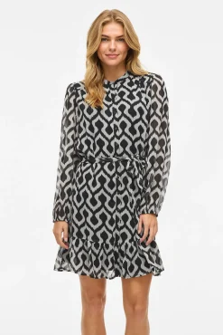 Vestido corto de gasa