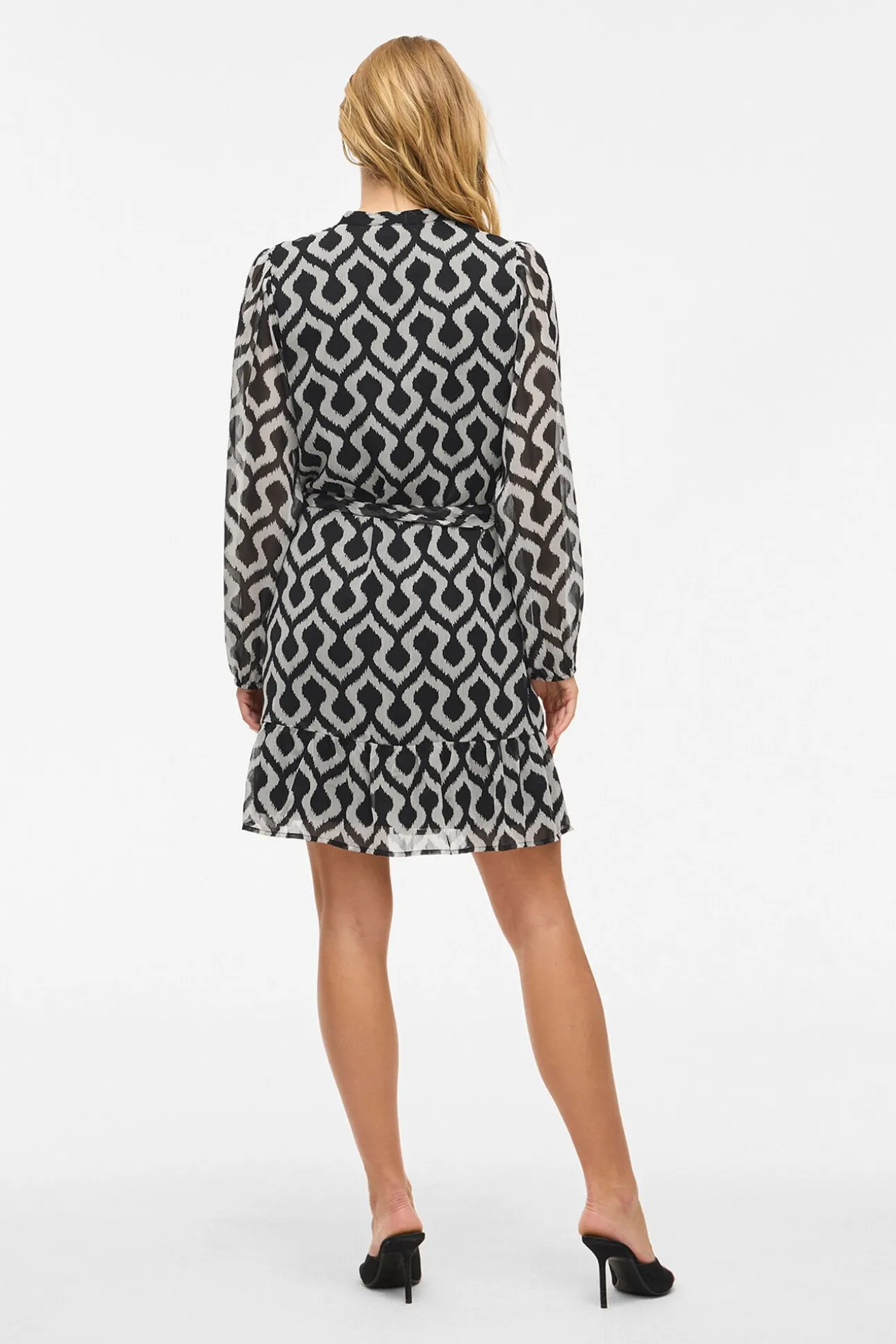 Vestido corto de gasa