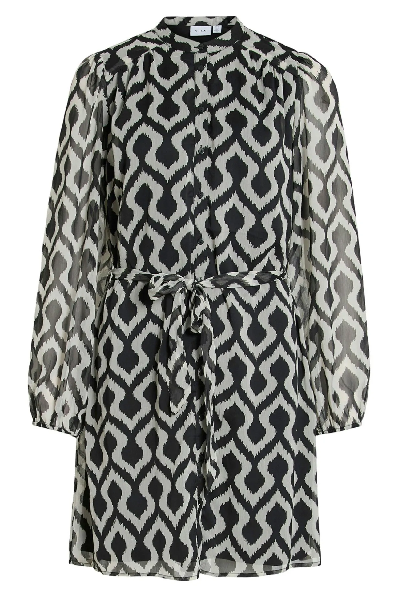 Vestido corto de gasa