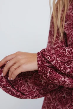 Vestido corto estampado boho