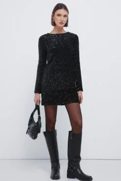 Vestido corto lentejuelas