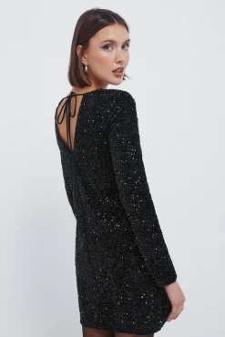 Vestido corto lentejuelas