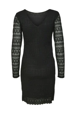 Vestido corto manga larga