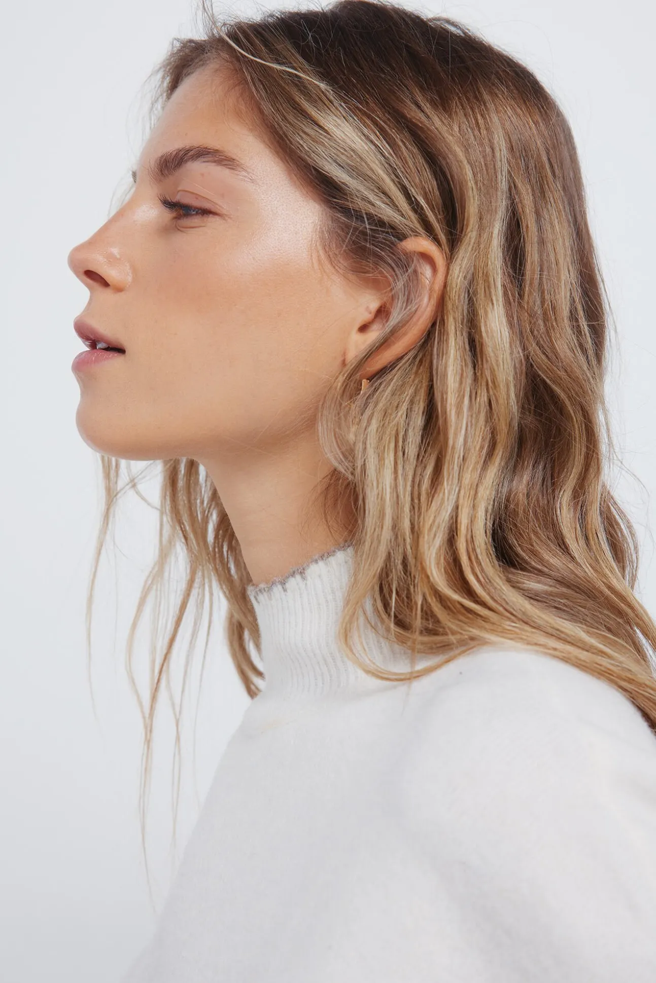 Vestido corto punto cable knit