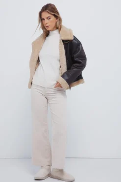 Vestido corto punto cable knit